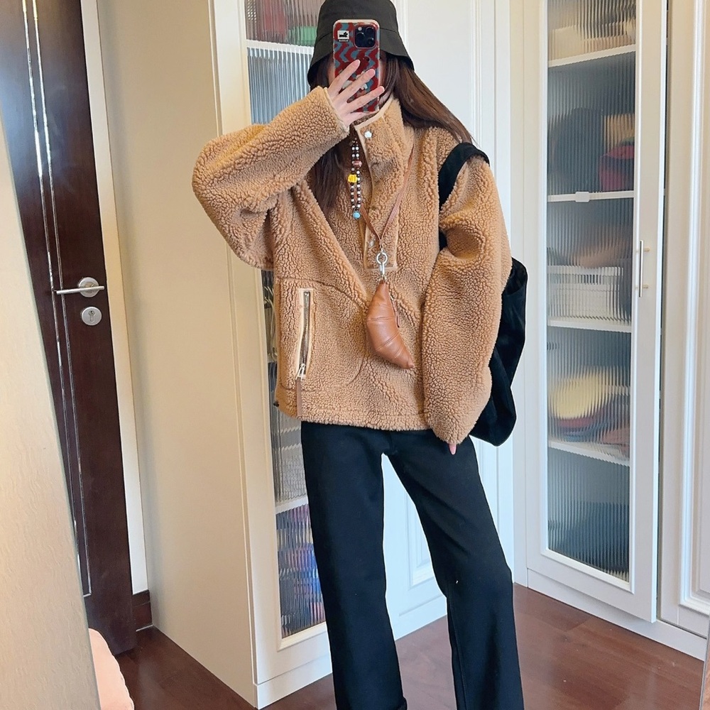 Brown Acne Studios Zip Up